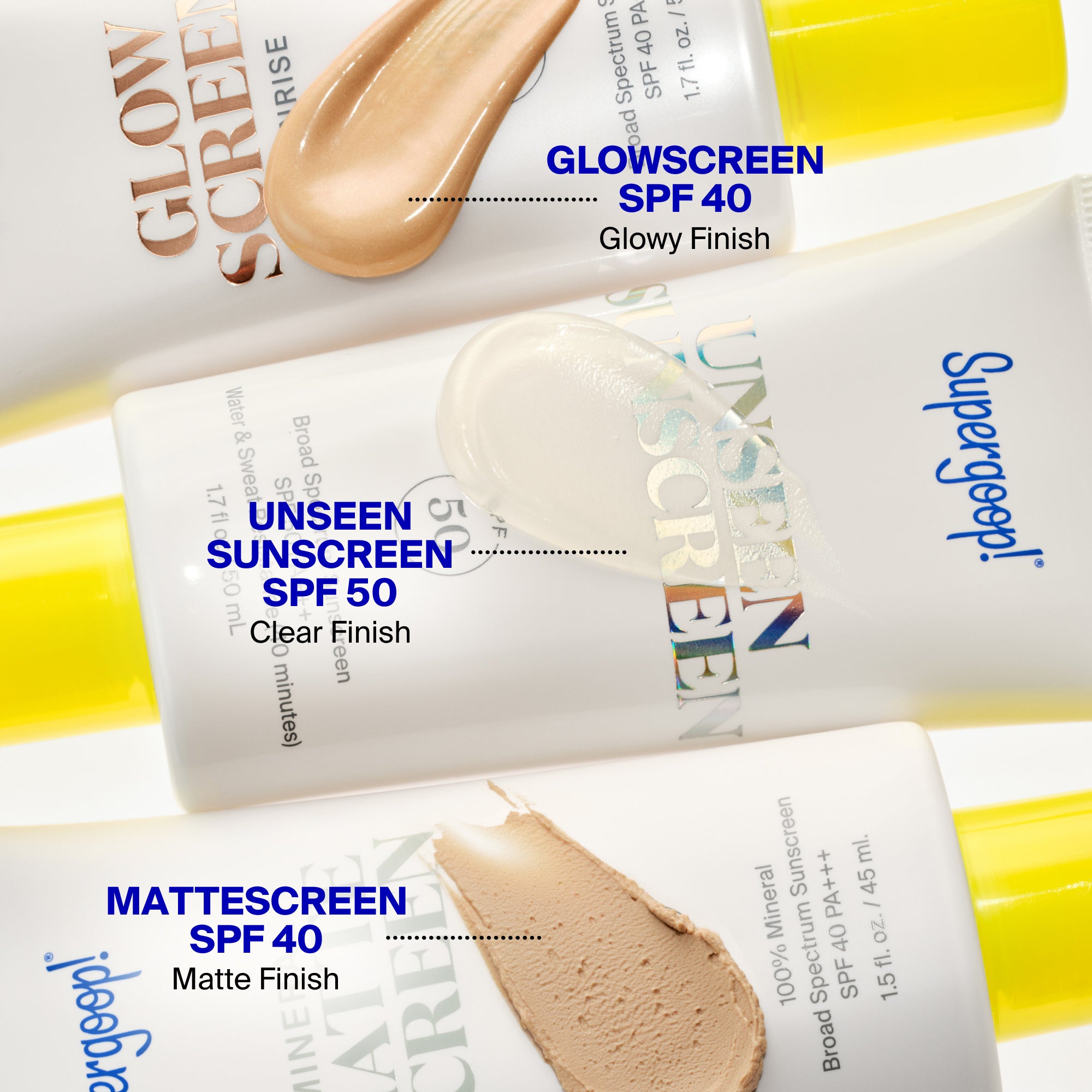 Supergoop! Mineral Mattescreen SPF 40 Untinted 1.5 fl. oz. Sunrise 1.5 fl. oz. Golden Hour 1.5 fl. oz. Sunset 1.5 fl. oz. Sunrise 0.68 fl. oz. 2-pack