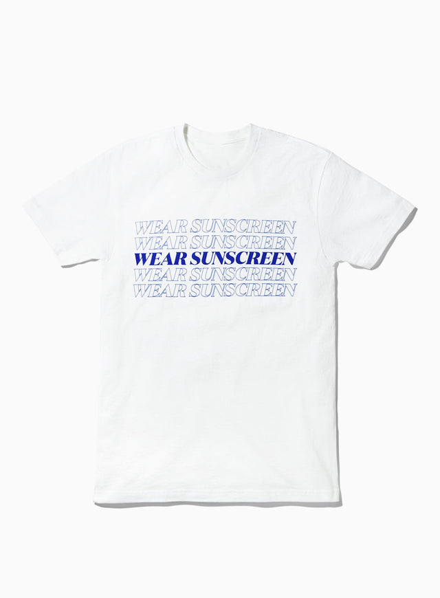 Supergoop! Wear Sunscreen Tee in Small, Medium, Large, X-Large, XX-Large and XXX-Large Youth M and Toddler 3T 