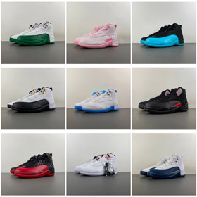 Jordan Air Jordan 12 Retro High-Top Vintage Basketball Shoes-5109  